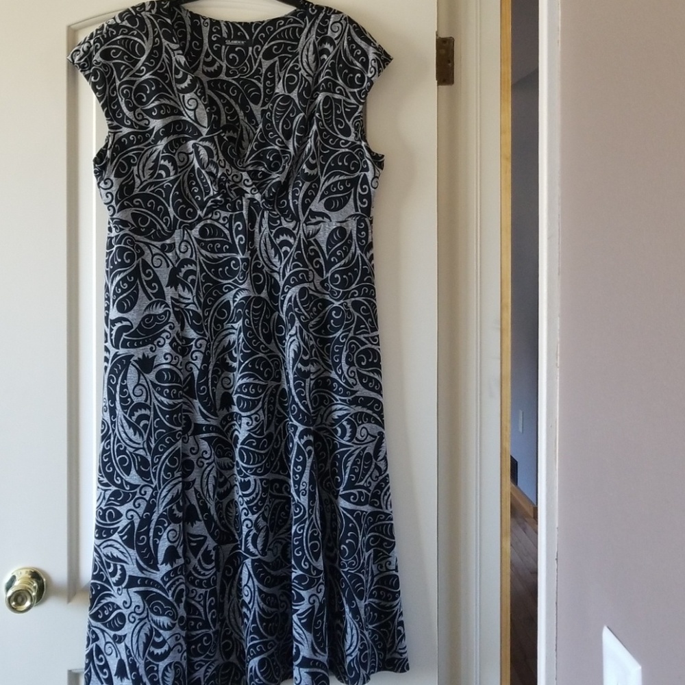 Glamour black and silver dress